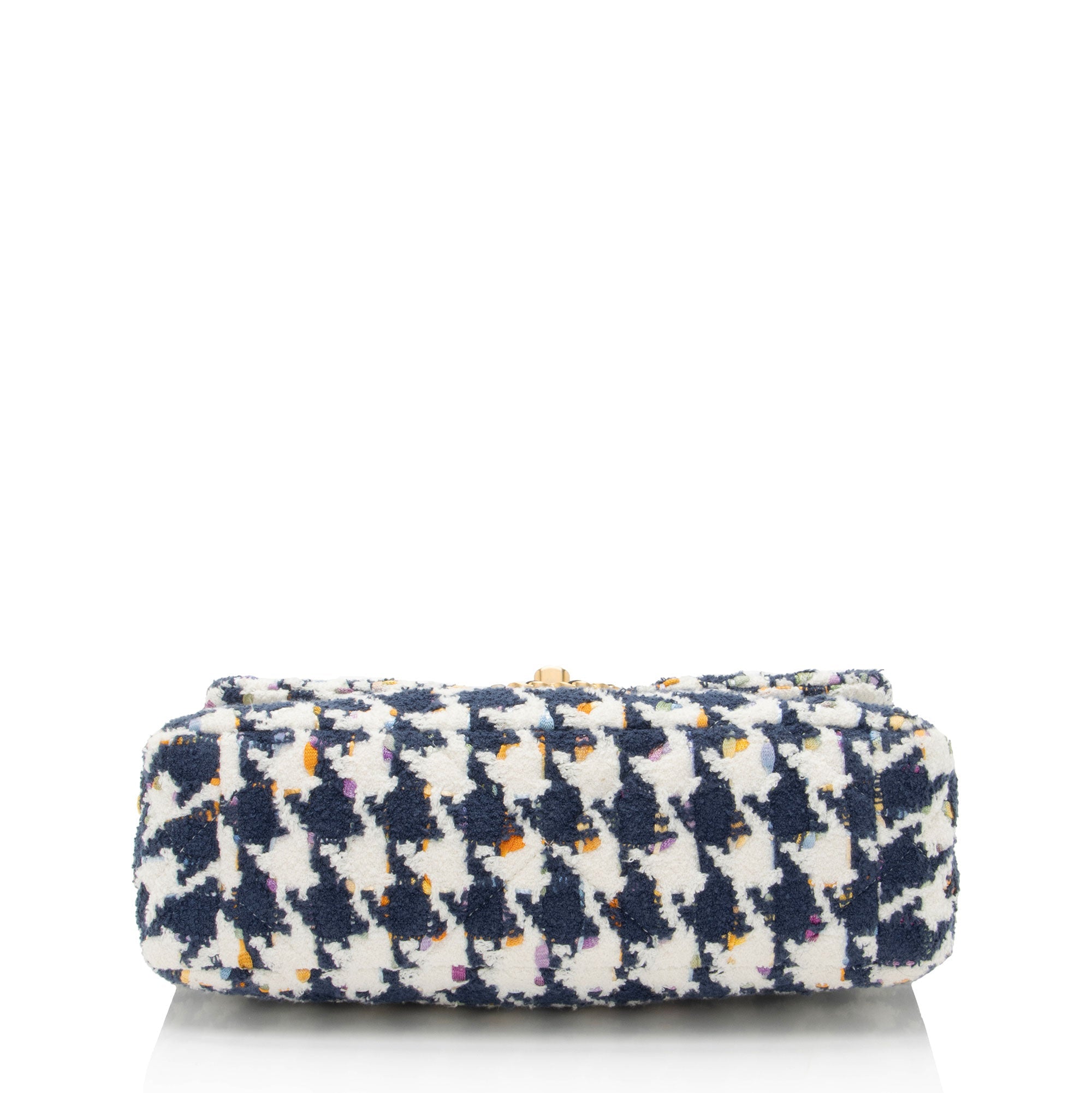 Chanel Tweed Houndstooth 19 Medium Flap Shoulder Bag