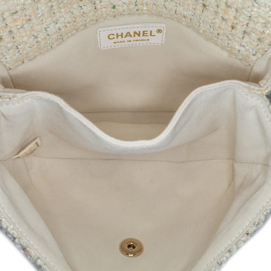 Chanel Tweed Knock on Wood Satchel (SHG-DWJ6lD)