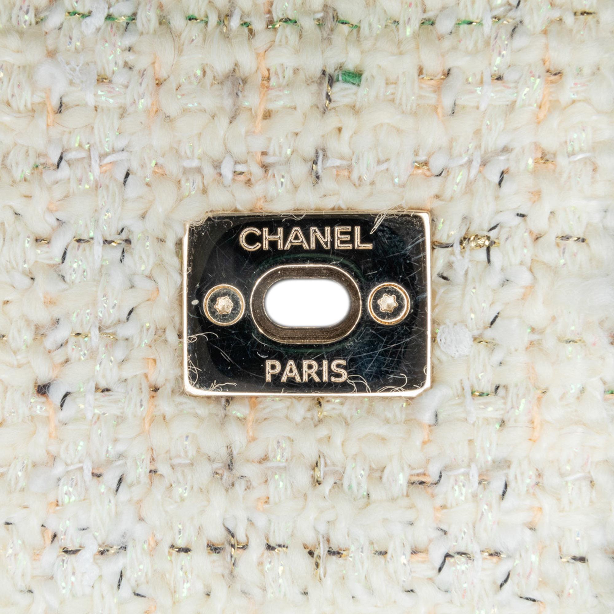 Chanel Tweed Knock on Wood Satchel (SHG-DWJ6lD)