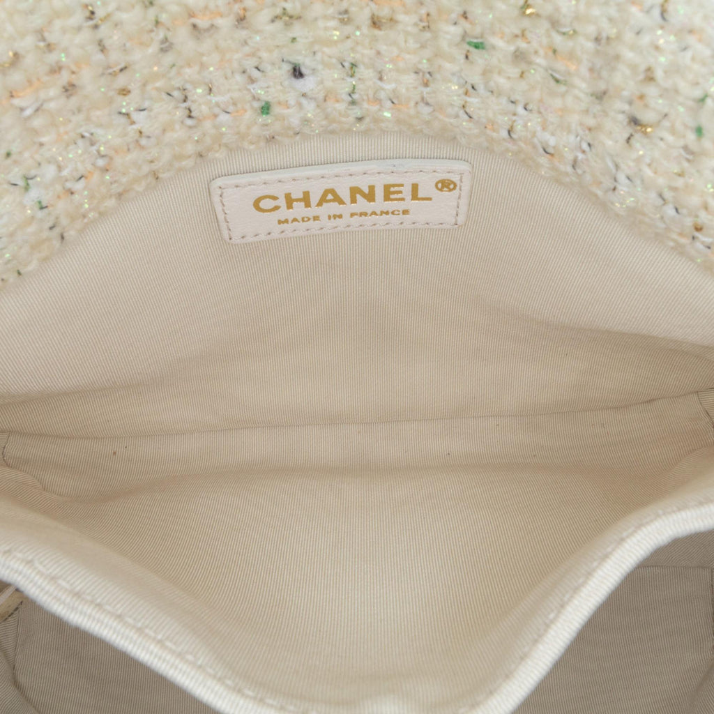 Chanel Tweed Knock on Wood Satchel (SHG-DWJ6lD)