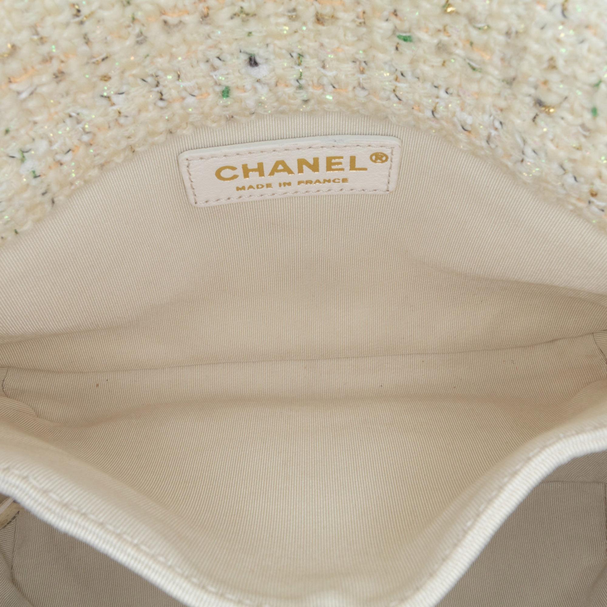 Chanel Tweed Knock on Wood Satchel (SHG-DWJ6lD)
