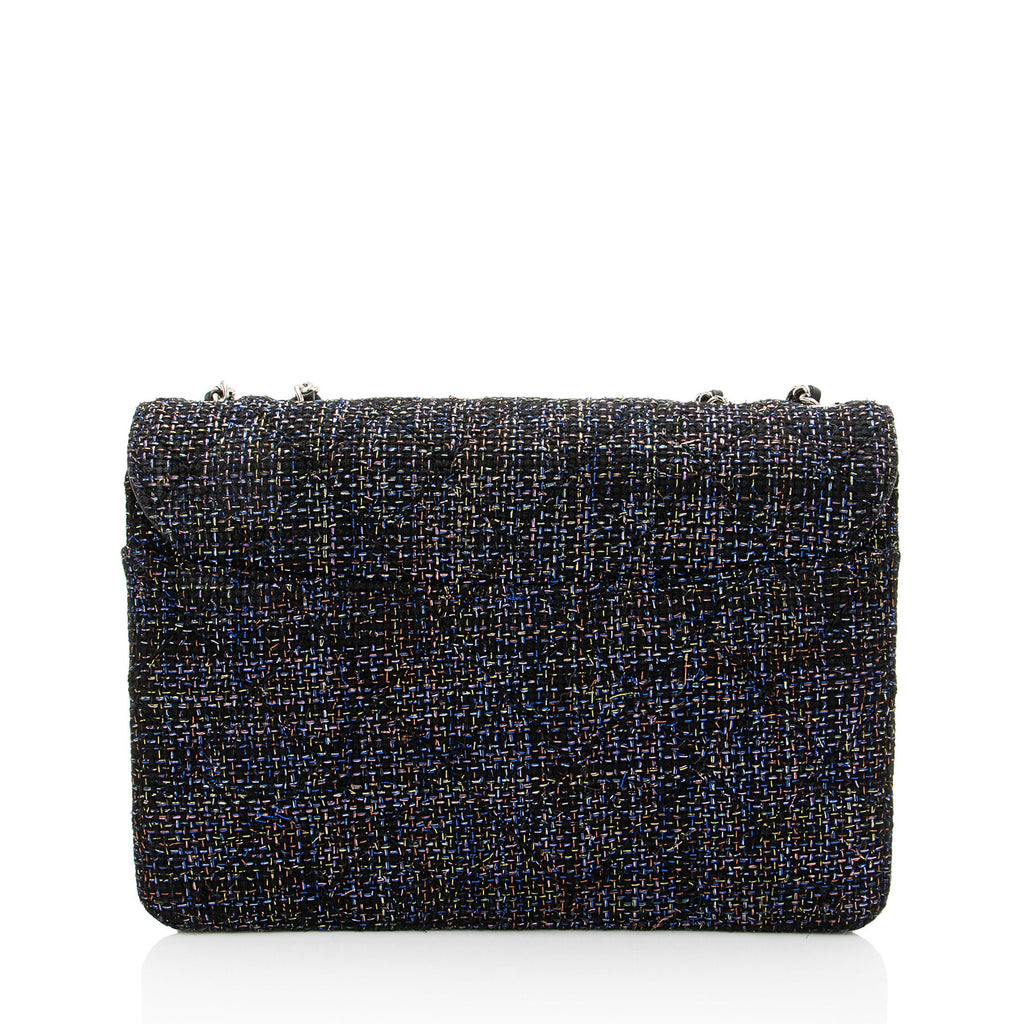 Chanel Tweed Lambskin Beauty Lock Flap Bag