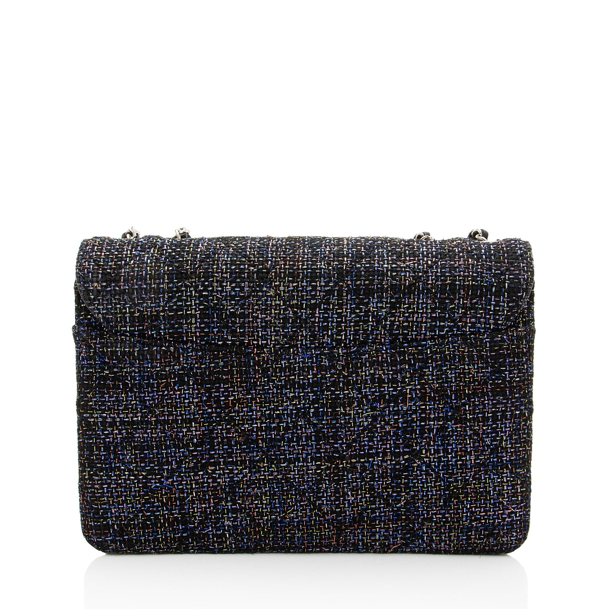 Chanel Tweed Lambskin Beauty Lock Flap Bag