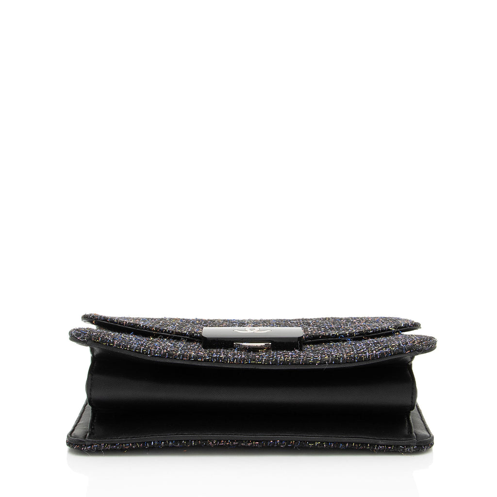 Chanel Tweed Lambskin Beauty Lock Flap Bag
