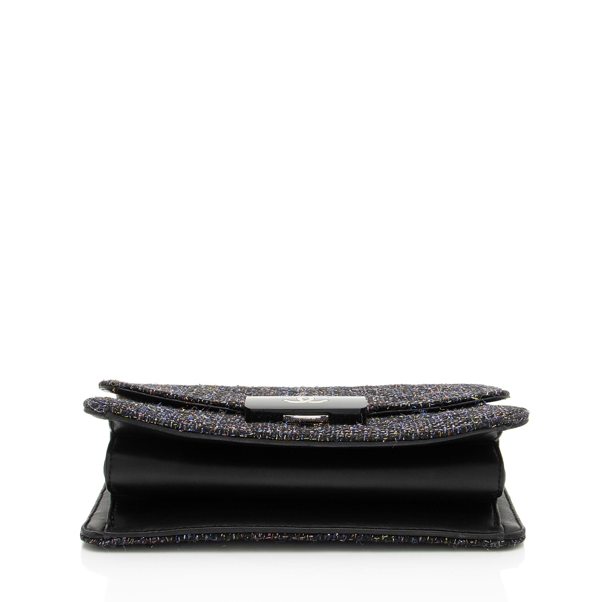 Chanel Tweed Lambskin Beauty Lock Flap Bag