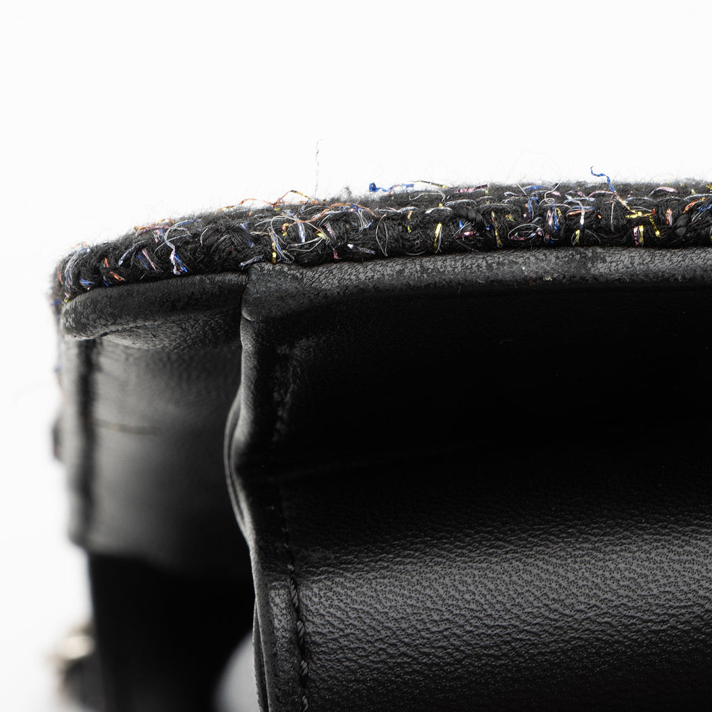Chanel Tweed Lambskin Beauty Lock Flap Bag