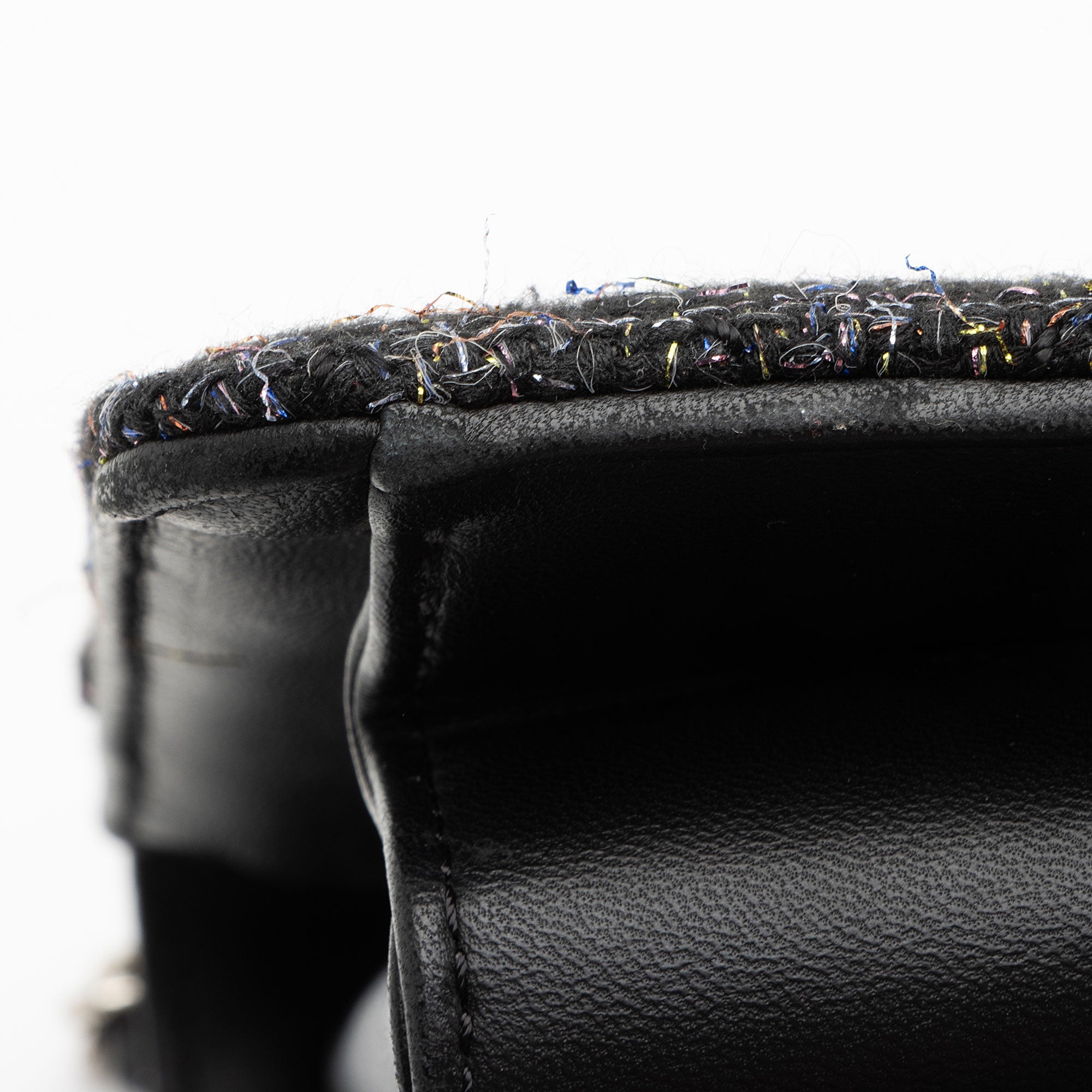 Chanel Tweed Lambskin Beauty Lock Flap Bag