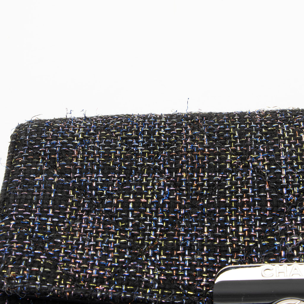 Chanel Tweed Lambskin Beauty Lock Flap Bag
