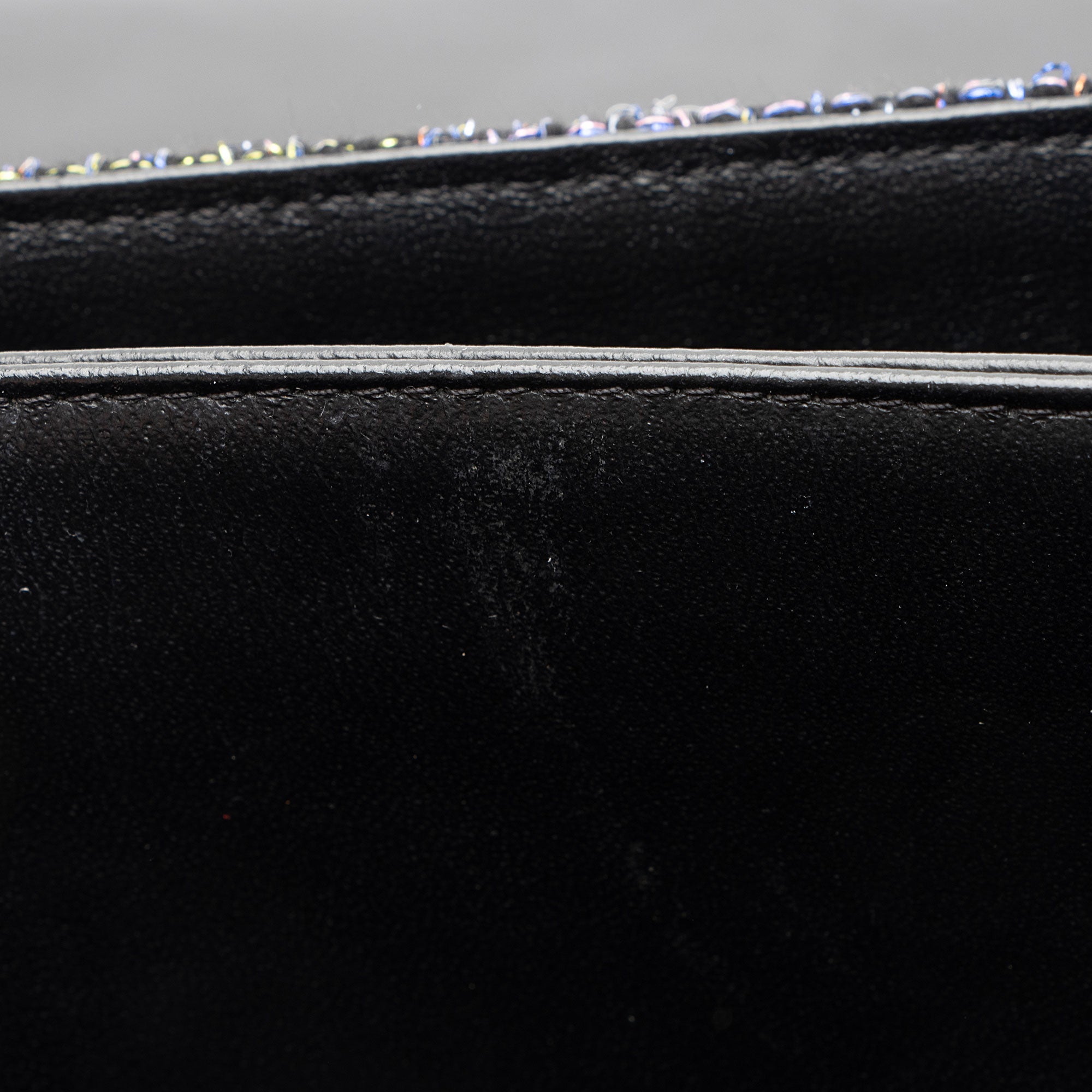 Chanel Tweed Lambskin Beauty Lock Flap Bag