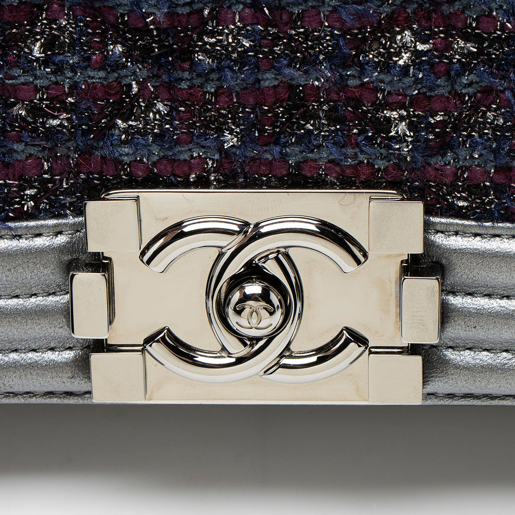 Chanel Tweed New Medium Boy Bag