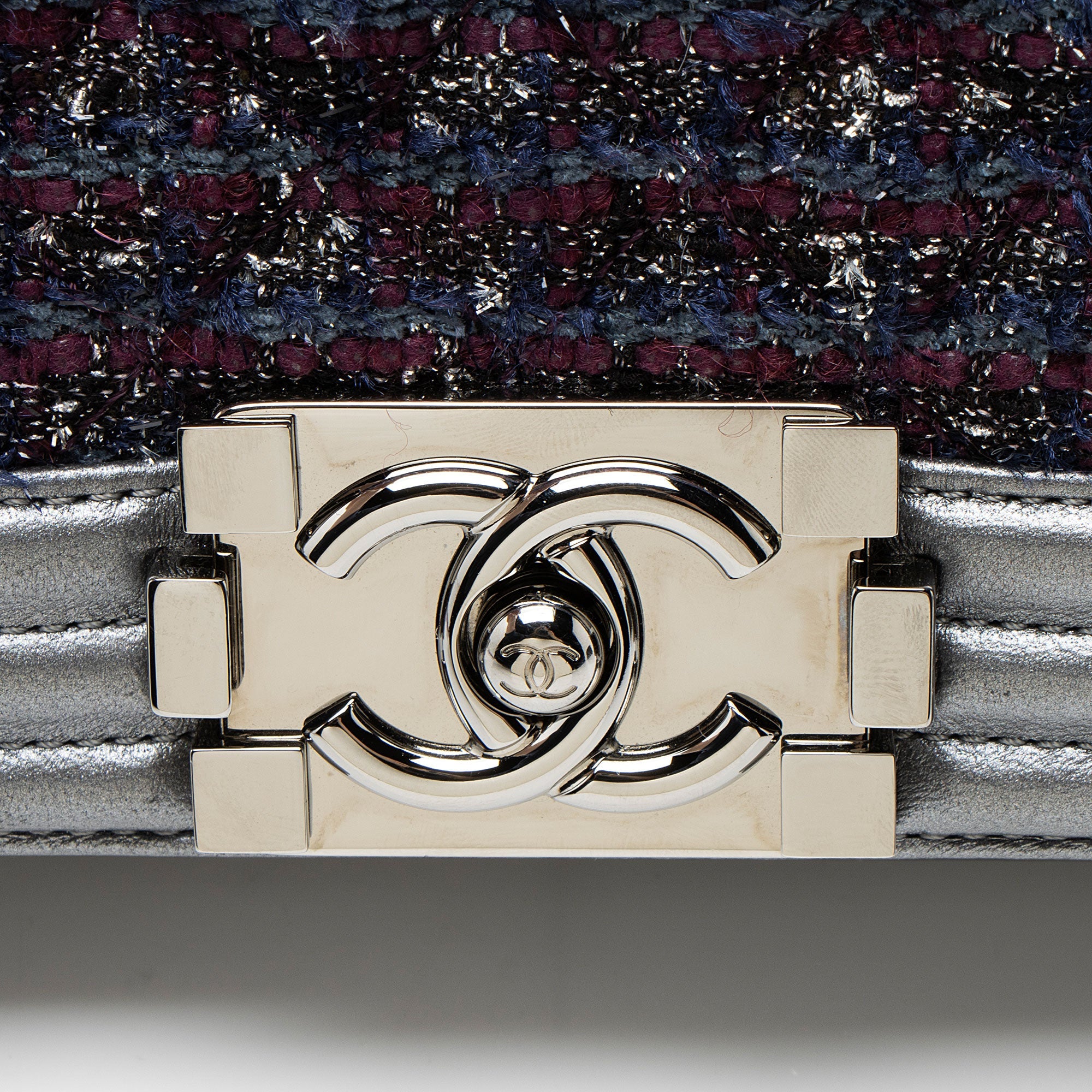 Chanel Tweed New Medium Boy Bag