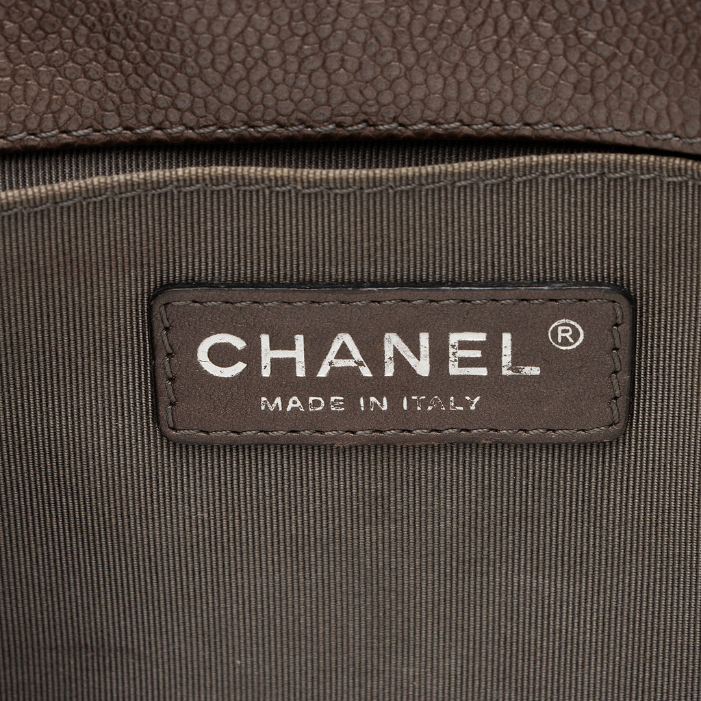 Chanel Tweed Paris-Edinburgh Old Medium Boy Bag (SHF-PnHCww)