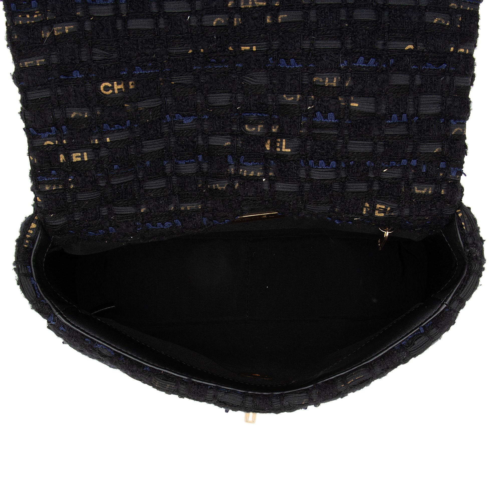 Chanel Tweed Ribbon 19 Medium Flap Shoulder Bag (SHF-xjNEFu)