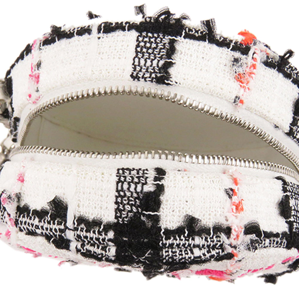 Chanel Tweed Round Clutch with Chain (SHG-jox5Cf)