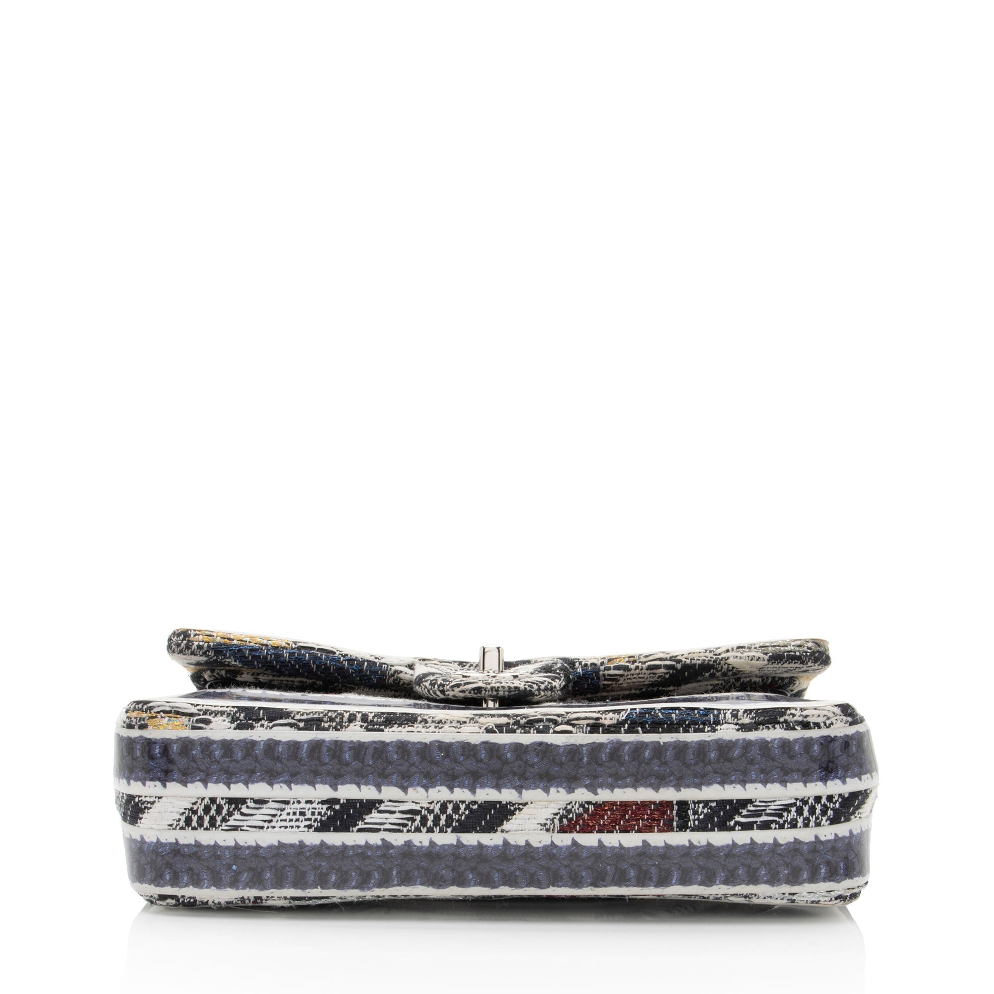 Chanel Tweed Silicone Medium Double Flap Bag