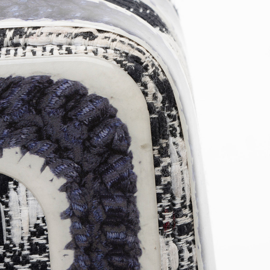 Chanel Tweed Silicone Medium Double Flap Bag