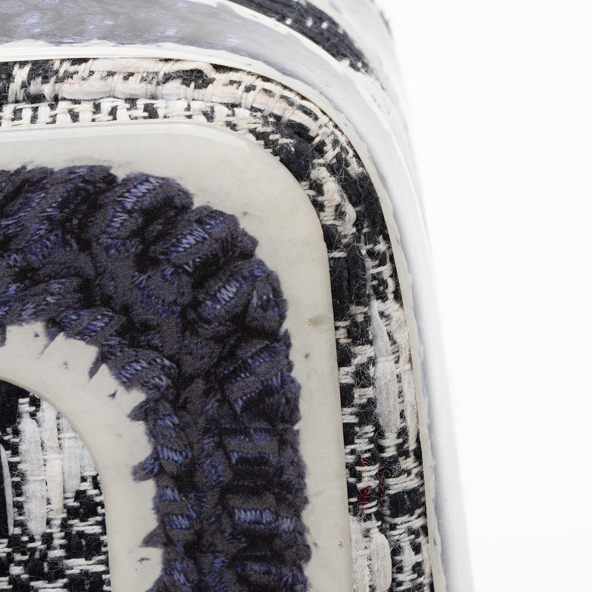 Chanel Tweed Silicone Medium Double Flap Bag
