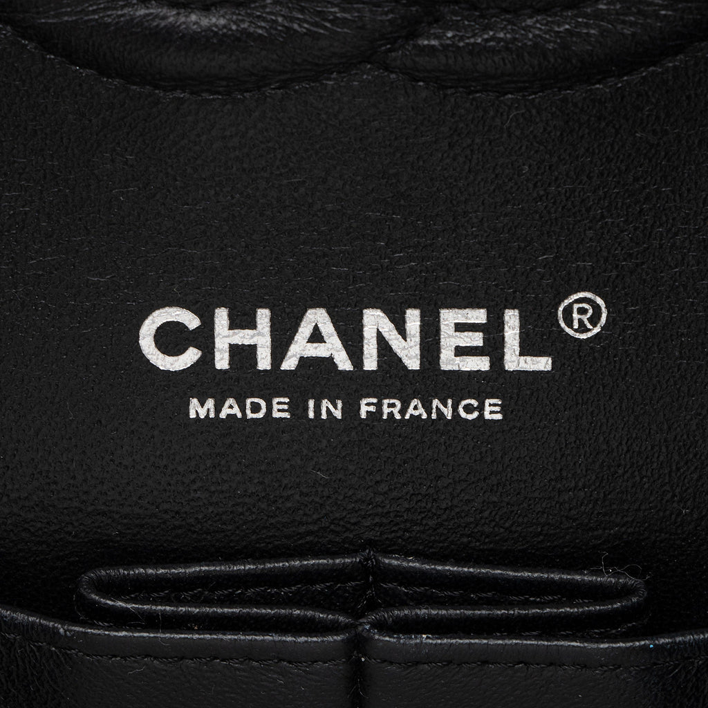 Chanel Tweed Silicone Medium Double Flap Bag