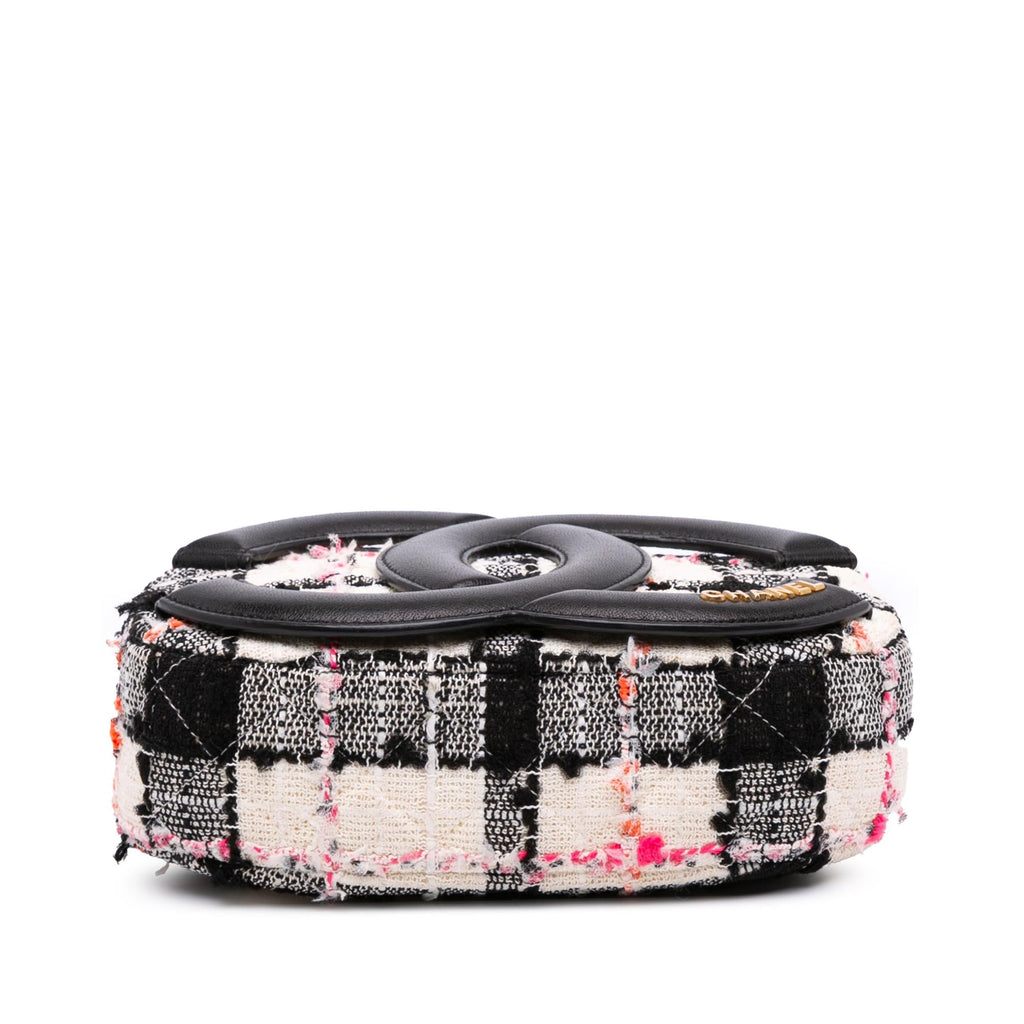 Chanel Tweed and Lambskin Coco Midnight Camera Bag
