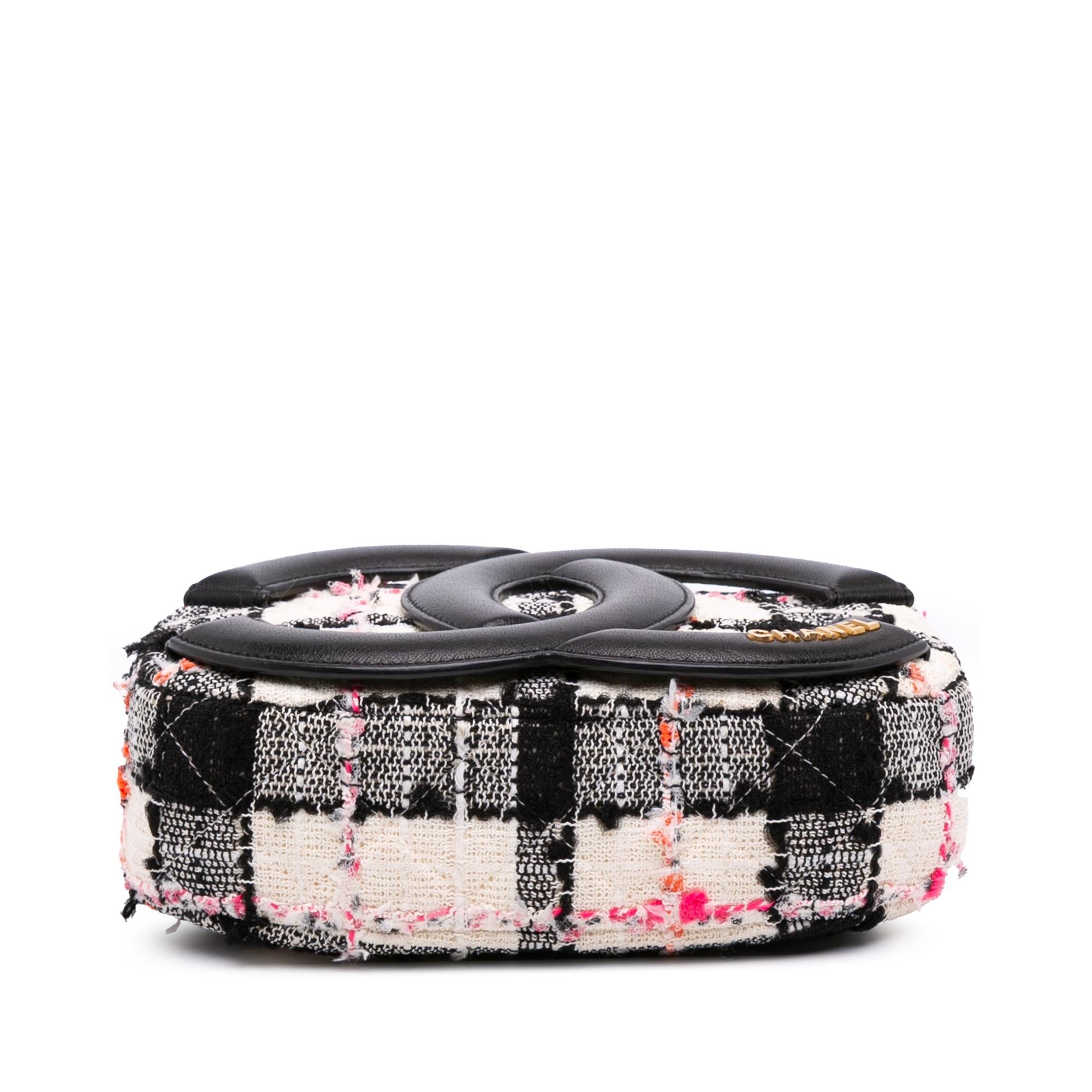 Chanel Tweed and Lambskin Coco Midnight Camera Bag