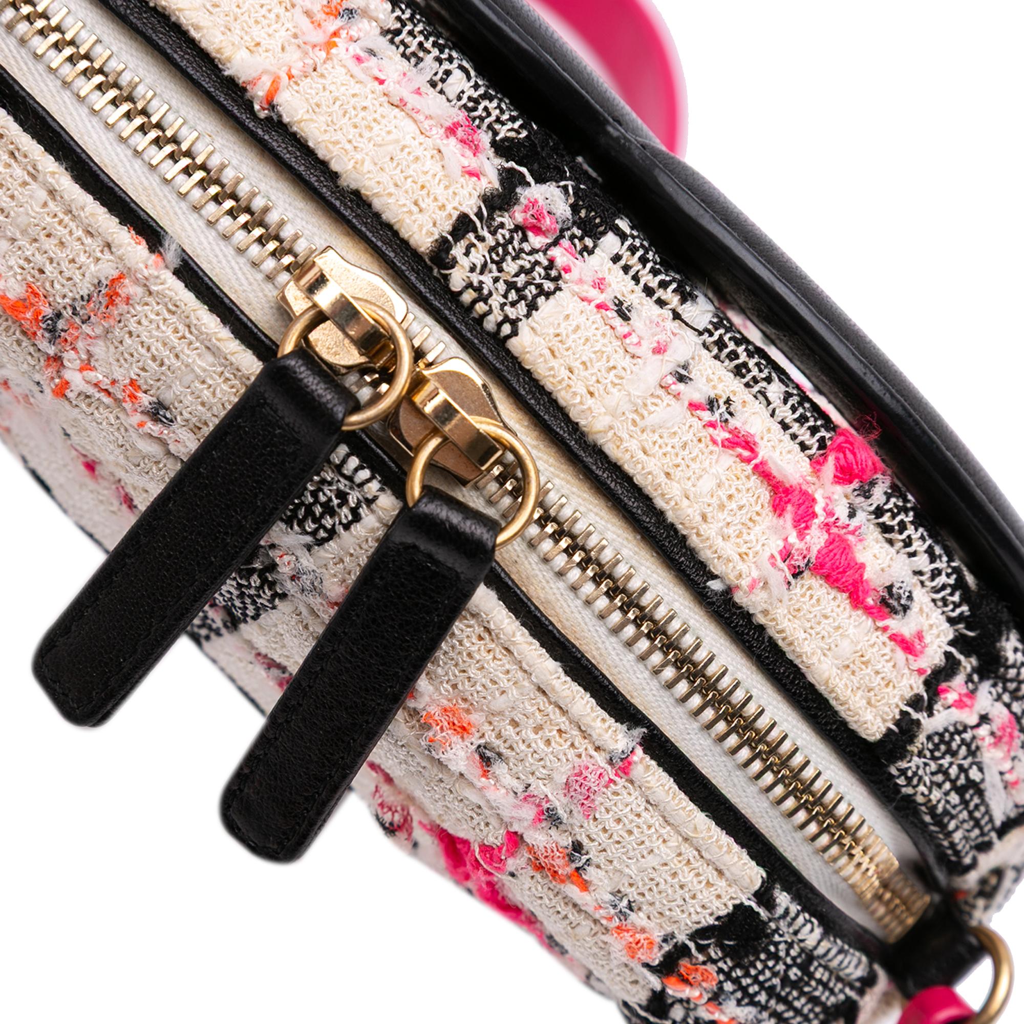 Chanel Tweed and Lambskin Coco Midnight Camera Bag