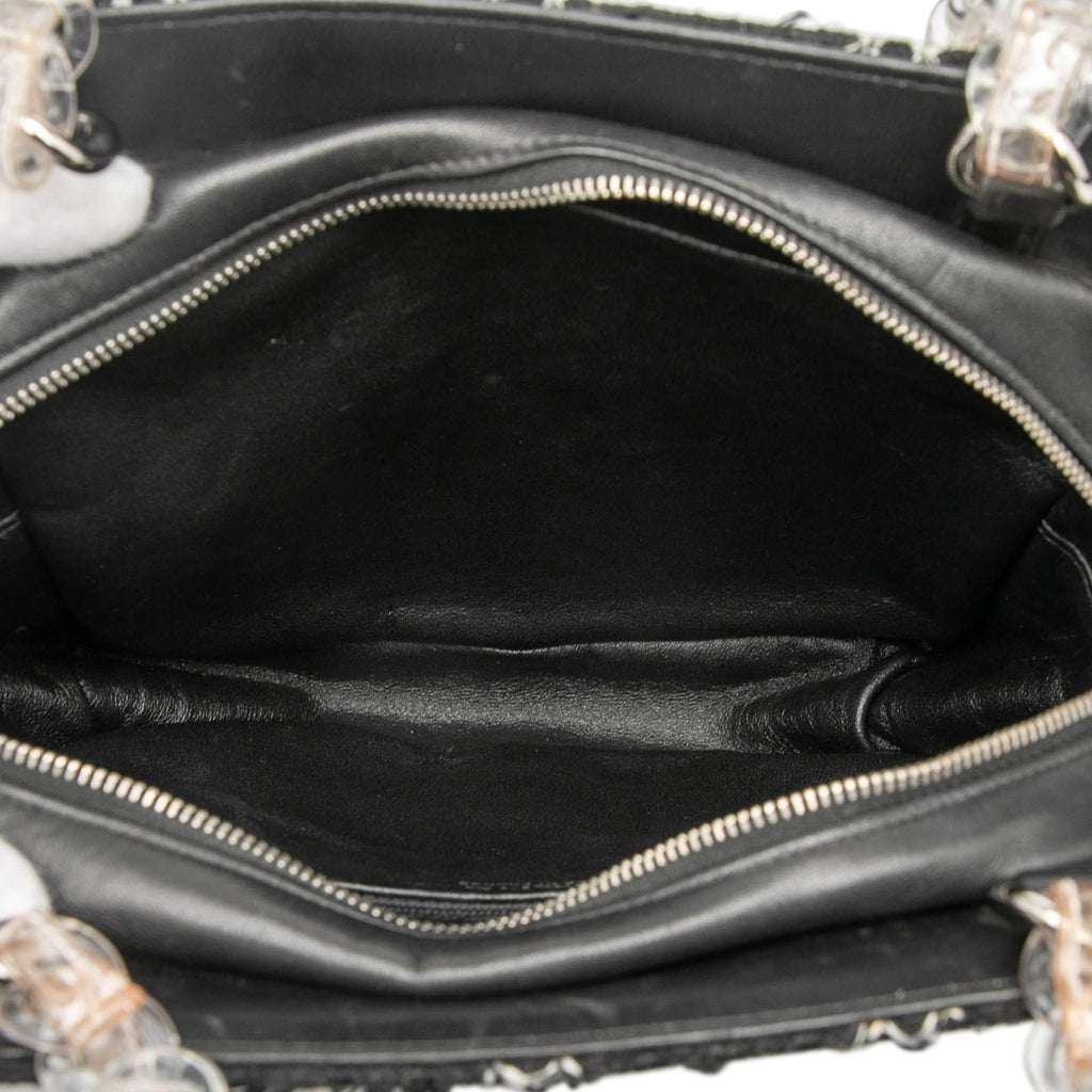 Chanel Tweed and Resin Zipped Chain Shopping Bag