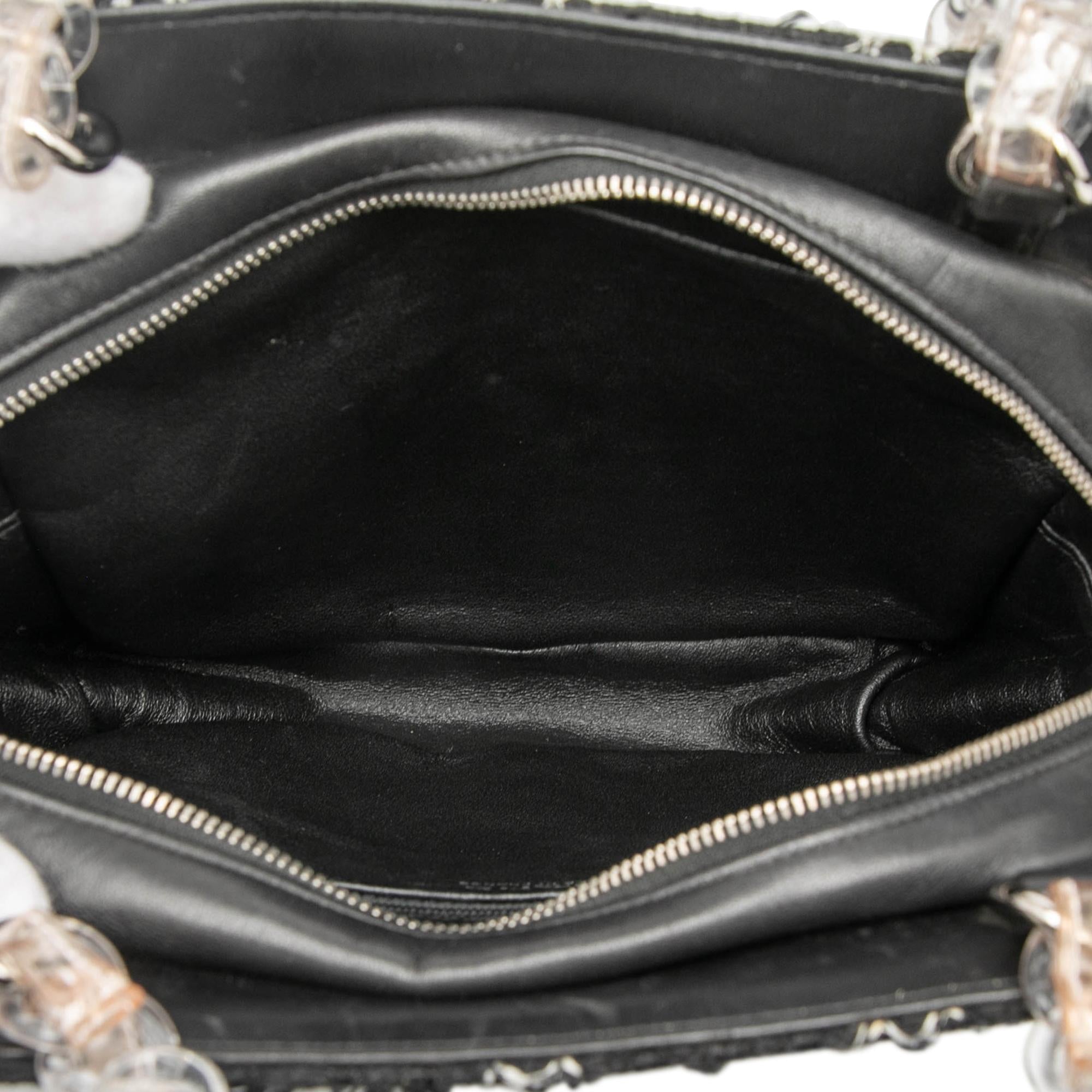 Chanel Tweed and Resin Zipped Chain Shopping Bag