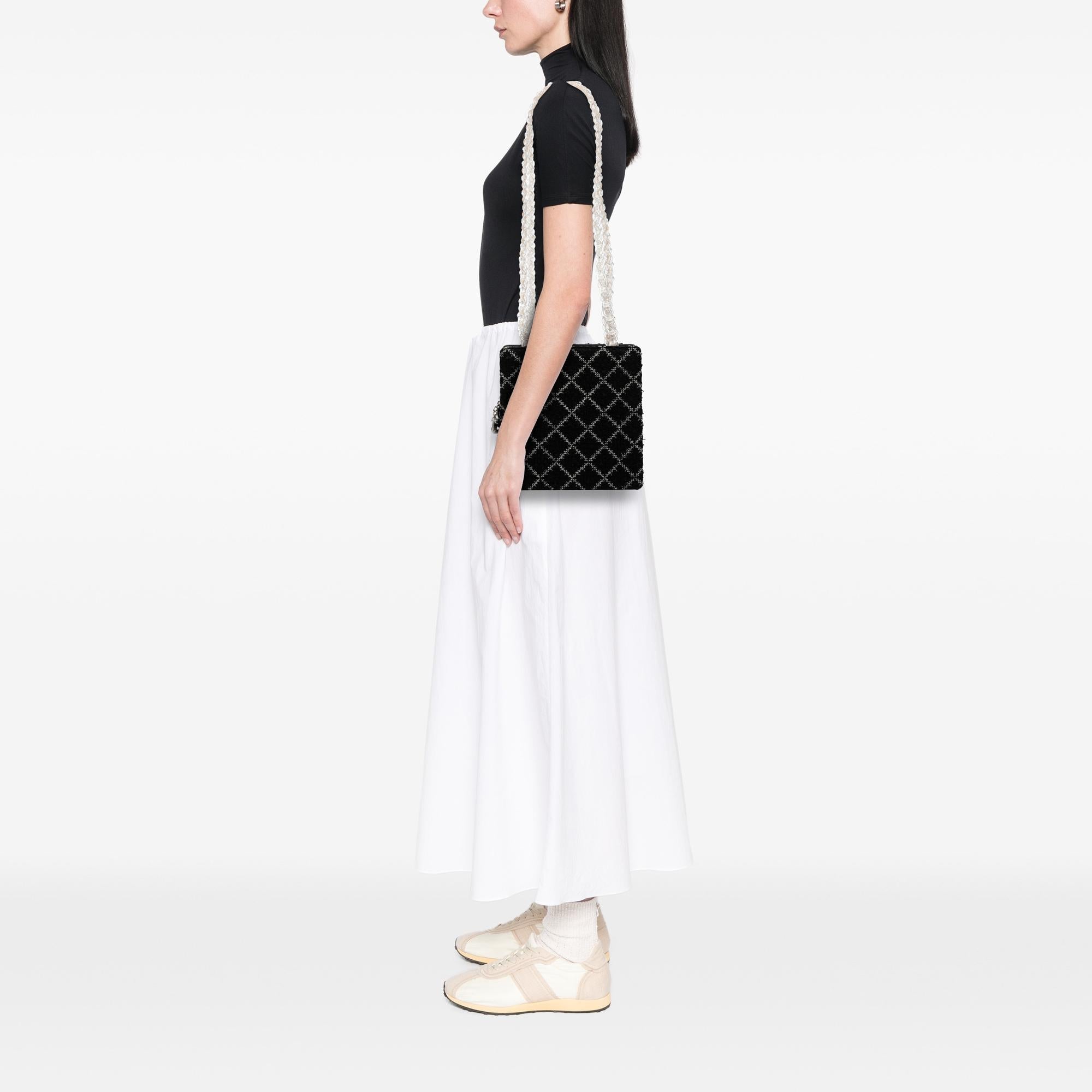 Chanel Tweed and Resin Zipped Chain Shopping Bag