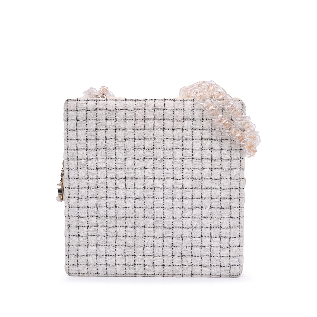 Chanel Tweed and Resin Zipped Shopping Bag