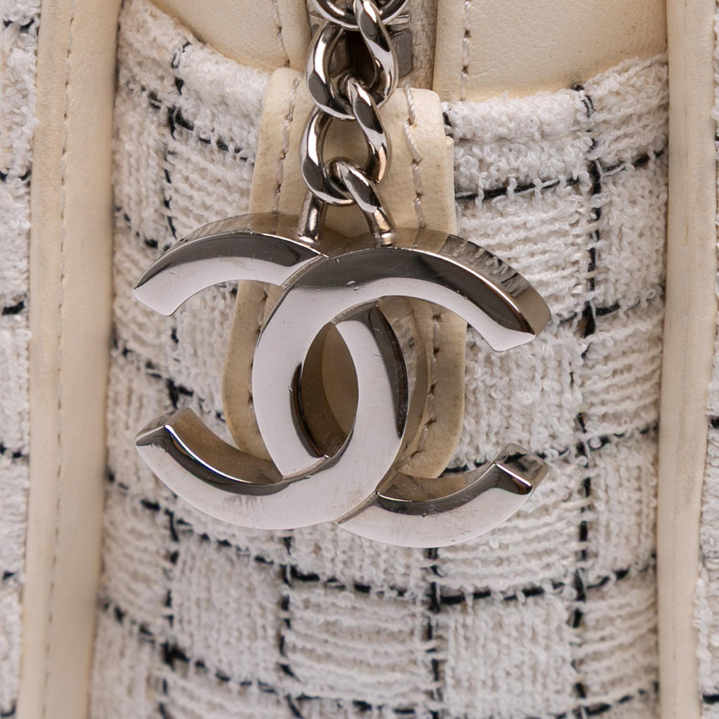 Chanel Tweed and Resin Zipped Shopping Bag
