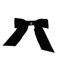 Chanel Velvet Bow Hair Clip