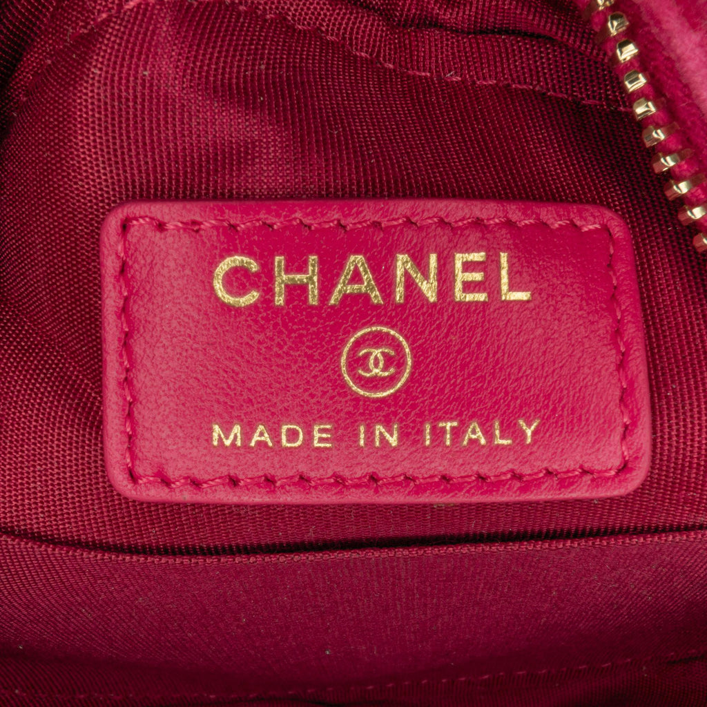 Chanel Velvet Pearl Crush Round Clutch with Chain (SHG-c4Cqfk)