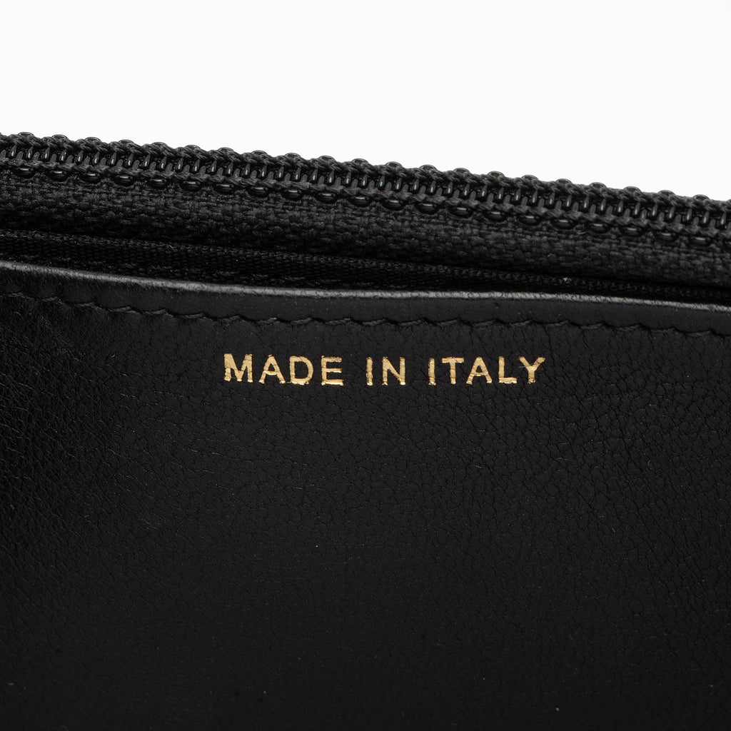 Chanel Velvet Pearl Embellished Wallet on Chain (SHF-aGIZaD)