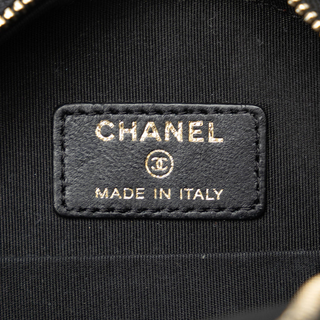 Chanel Velvet Pearl Sequin Round Crossbody