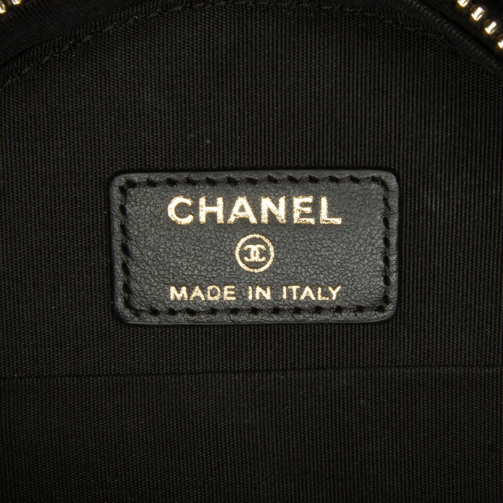Chanel Velvet Pearl Sequin Round Crossbody