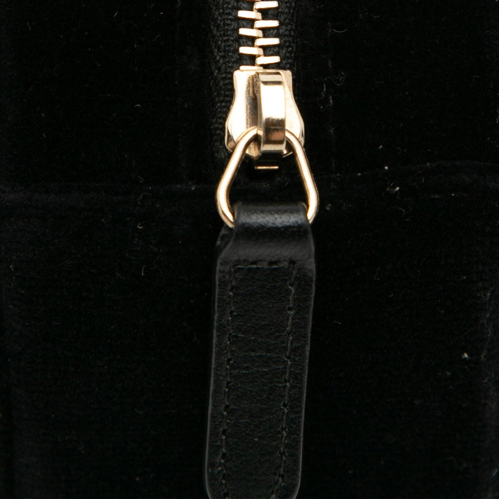 Chanel Velvet Pearl Sequin Round Crossbody