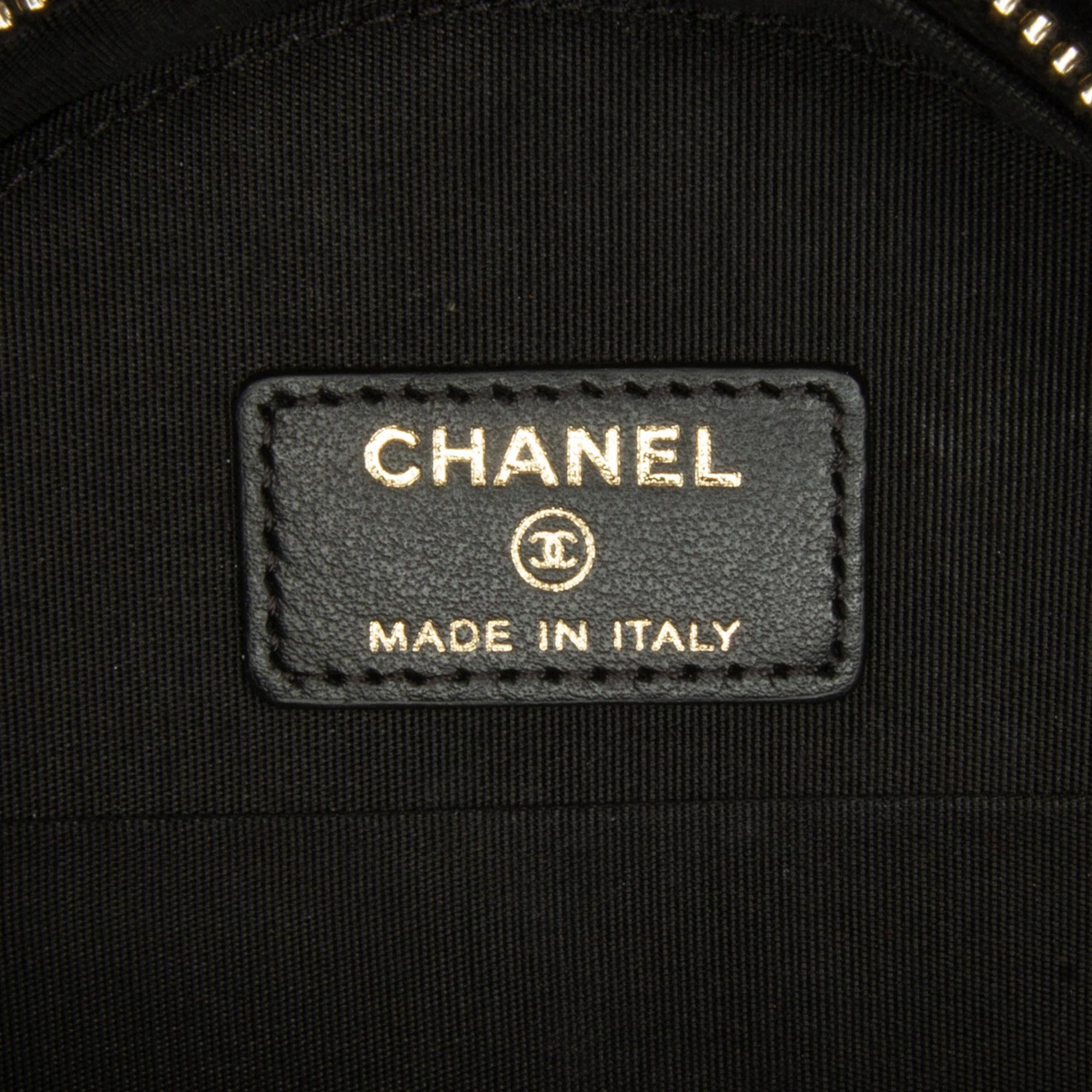 Chanel Velvet Pearl Sequin Round Crossbody
