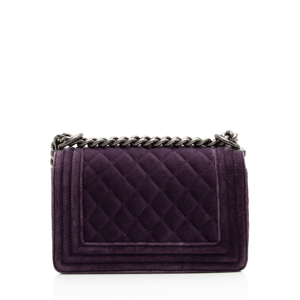 Chanel Velvet Small Boy Bag (SHF-f64Ll3)