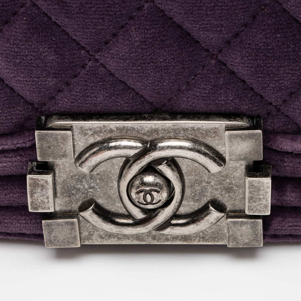 Chanel Velvet Small Boy Bag (SHF-f64Ll3)