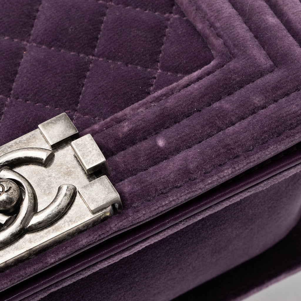 Chanel Velvet Small Boy Bag (SHF-f64Ll3)