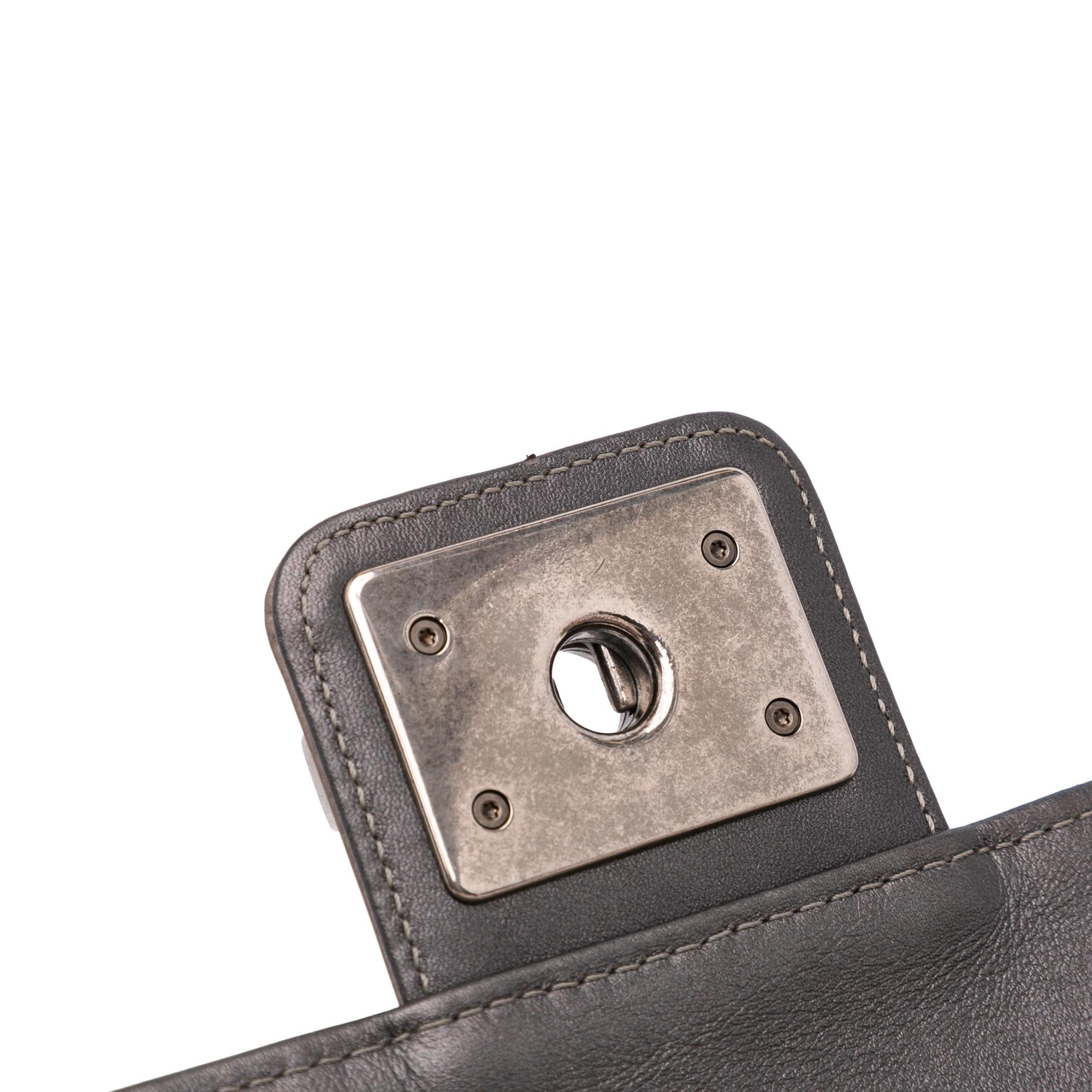 Chanel Vertical Quilted Patent Maharaja Express Flap
