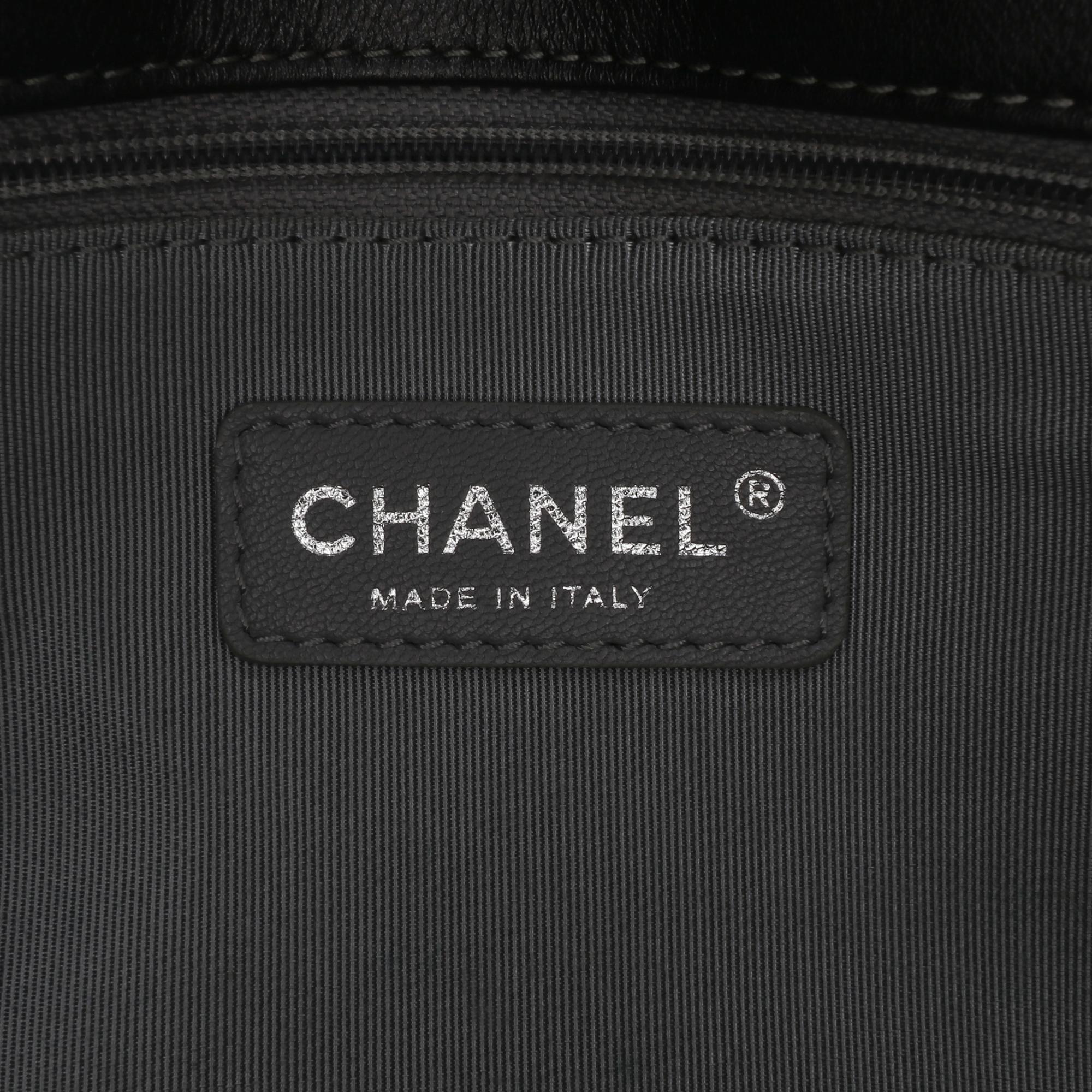 Chanel Vertical Quilted Patent Maharaja Express Flap