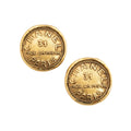 Chanel Vintage 31 Rue Coin Clip On Earrings