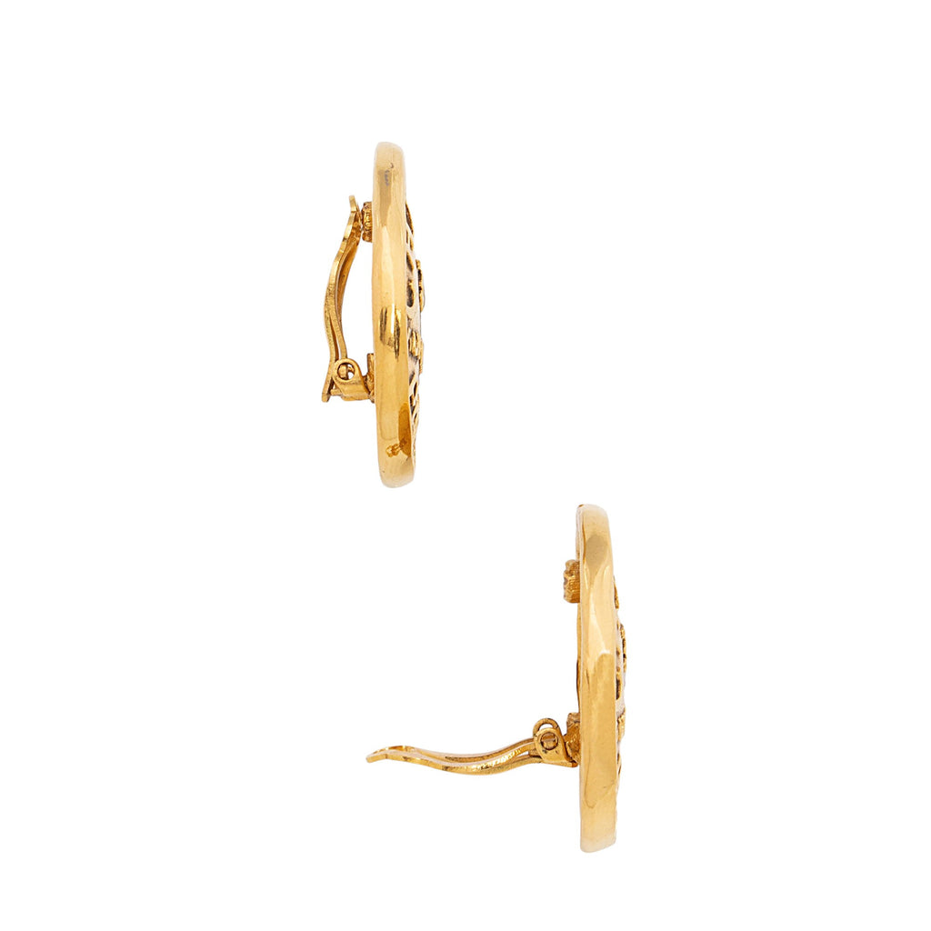 Chanel Vintage 31 Rue Coin Clip On Earrings