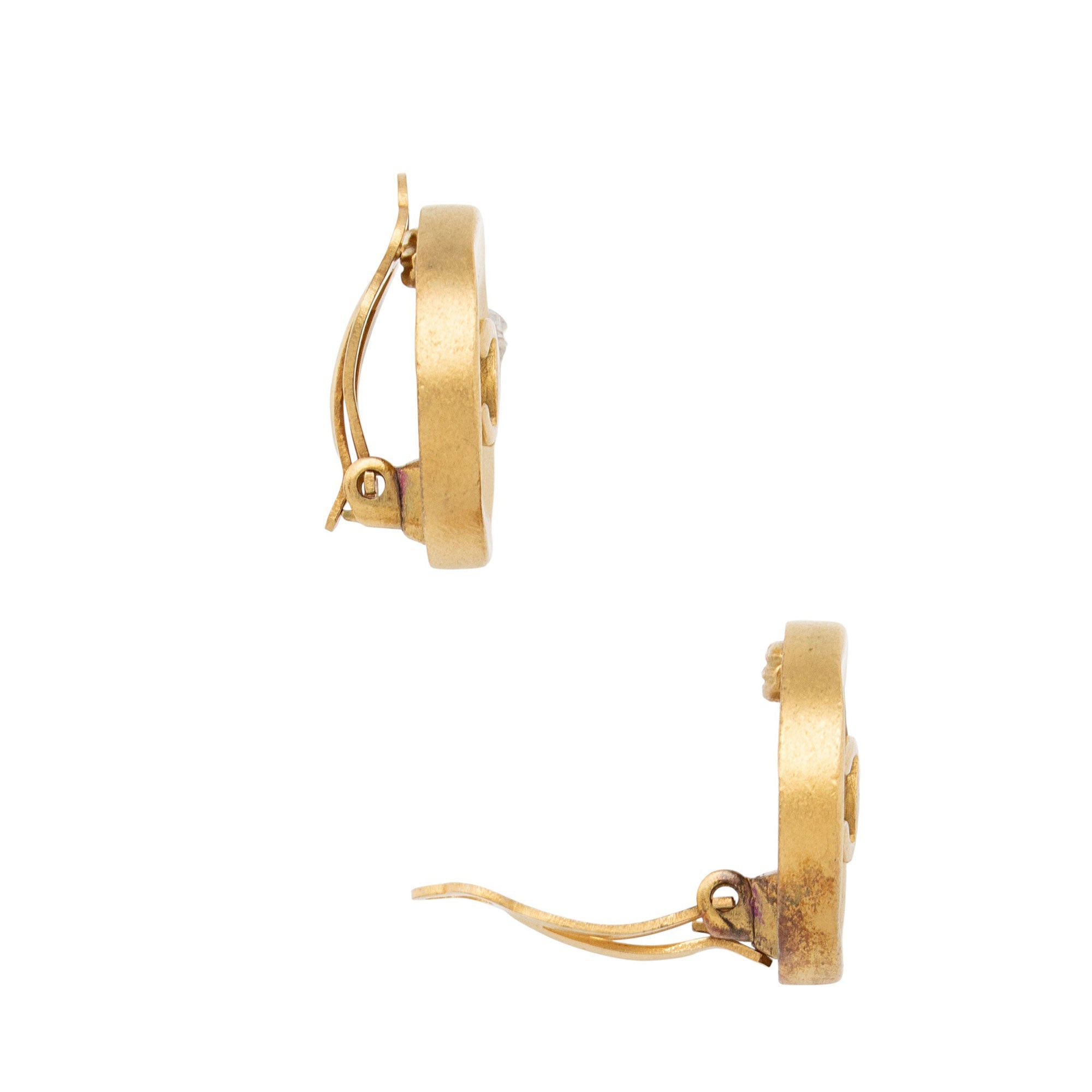 Chanel Vintage CC Clip On Earrings