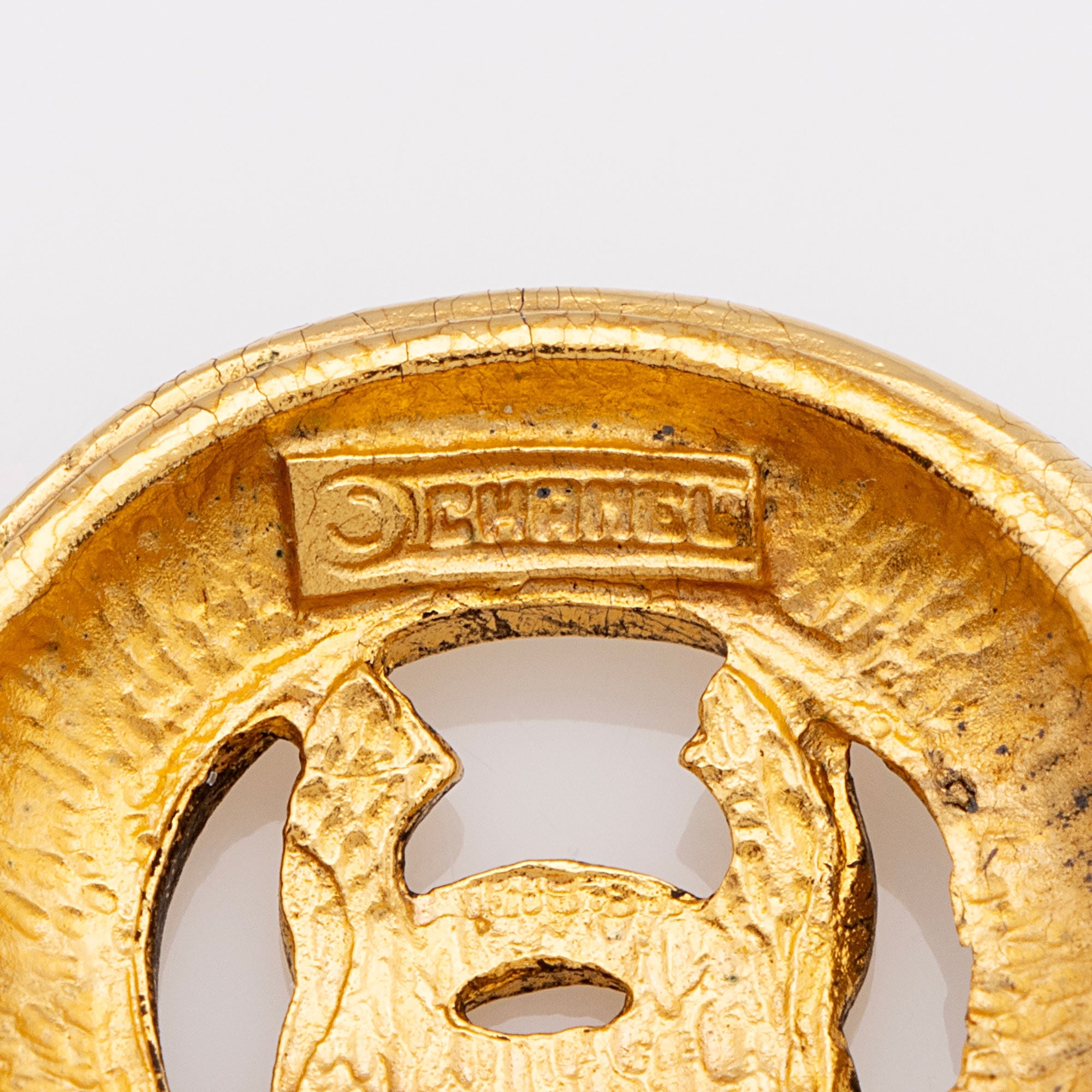 Chanel Vintage CC Open Medallion Necklace
