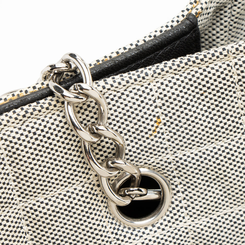 Chanel Vintage Canvas Camellia No. 5 Tote