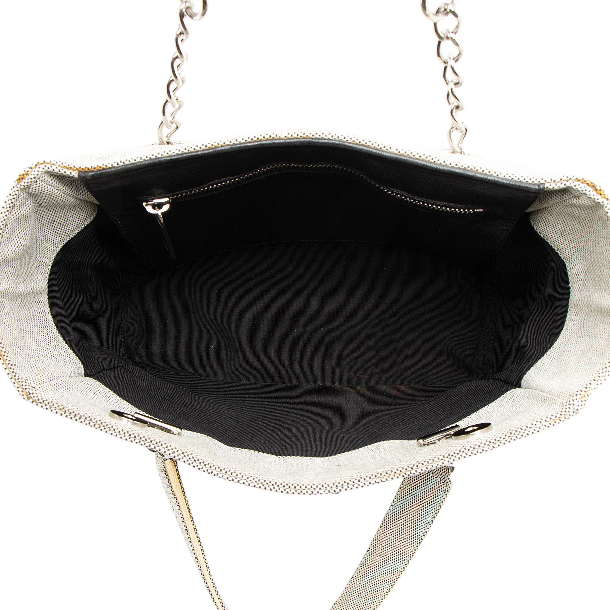 Chanel Vintage Canvas Camellia No. 5 Tote