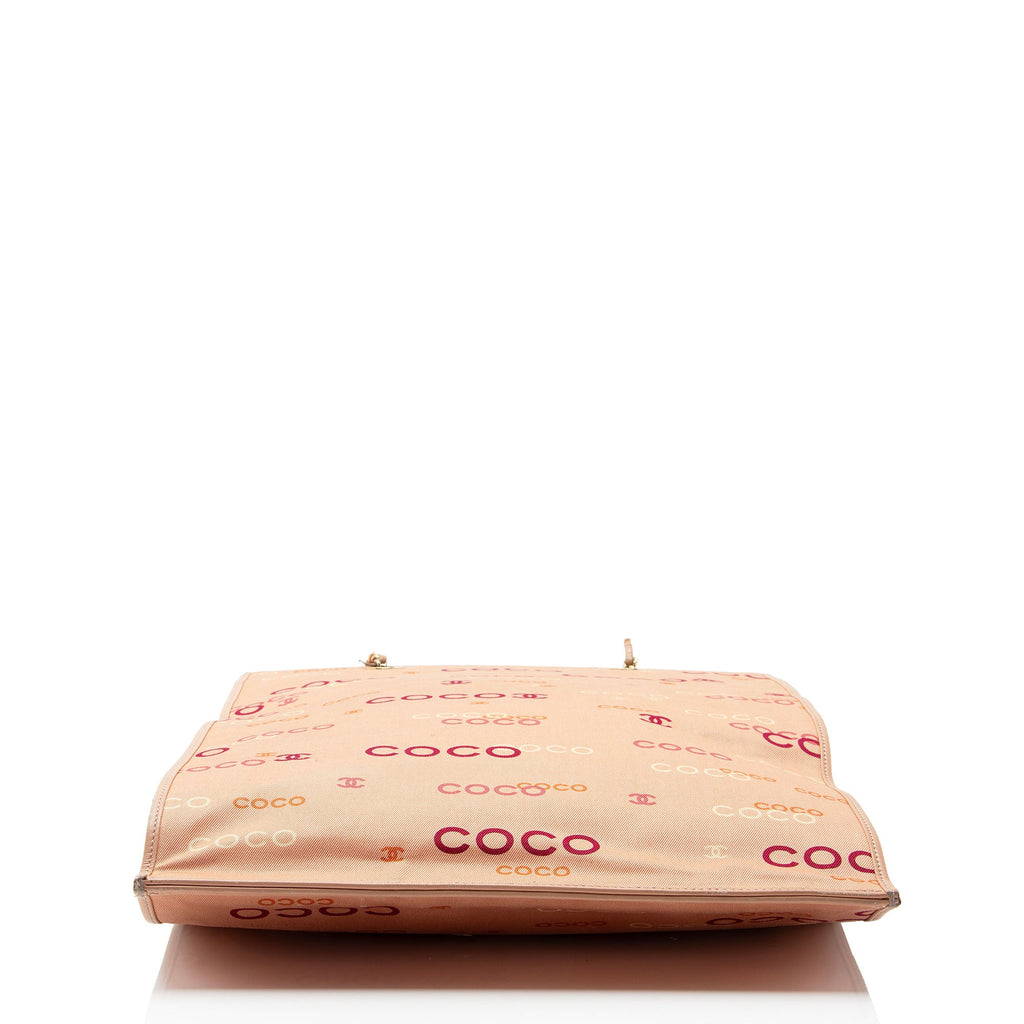 Chanel Vintage Canvas Coco Logo Tote
