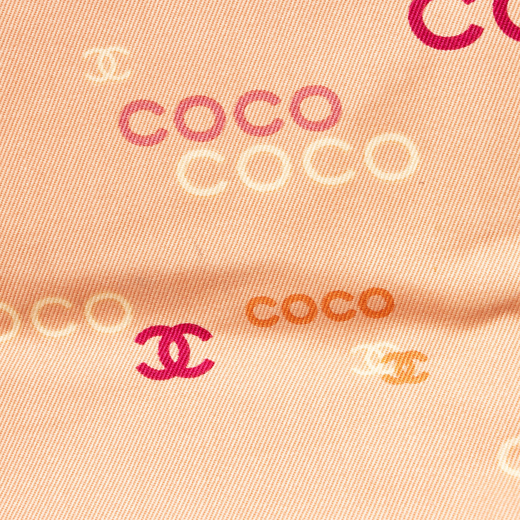 Chanel Vintage Canvas Coco Logo Tote